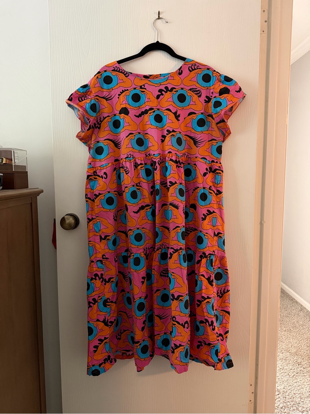 Nooworks Frida Dress in Psychedelic Eyes XL / X-Large - Picture 2 of 3